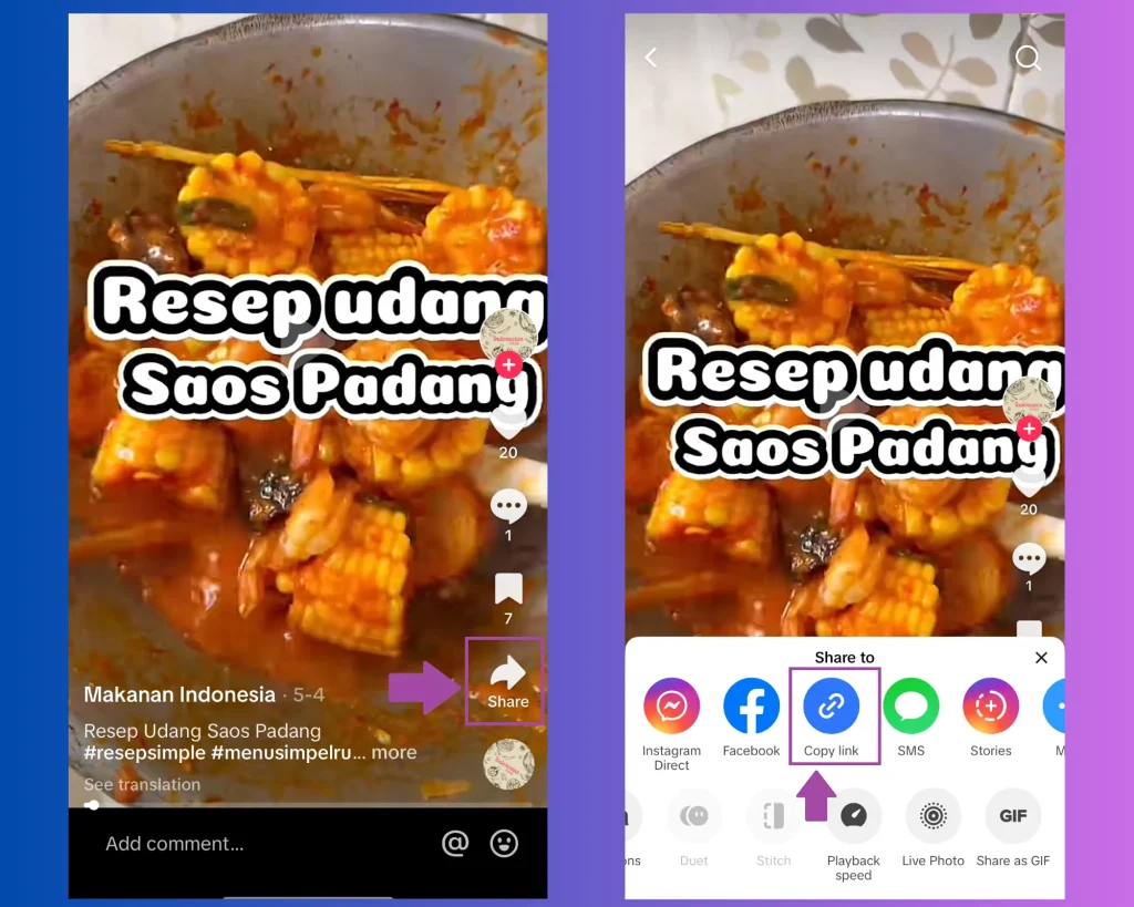 Unduh video TikTok tanpa watermark